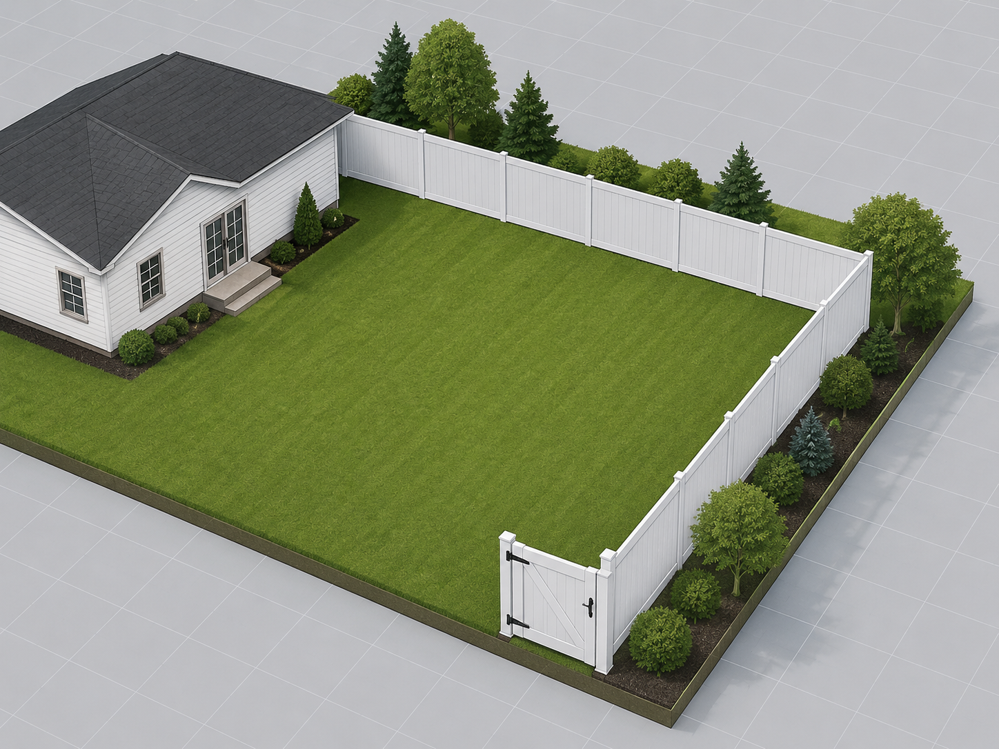 3D visual planning of a fence project