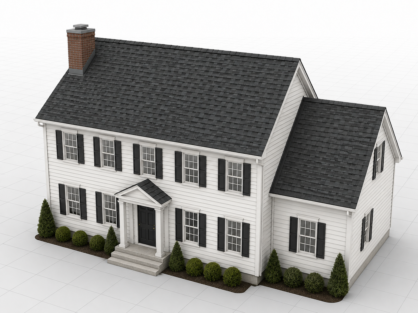 3D visual planning of a home roof project