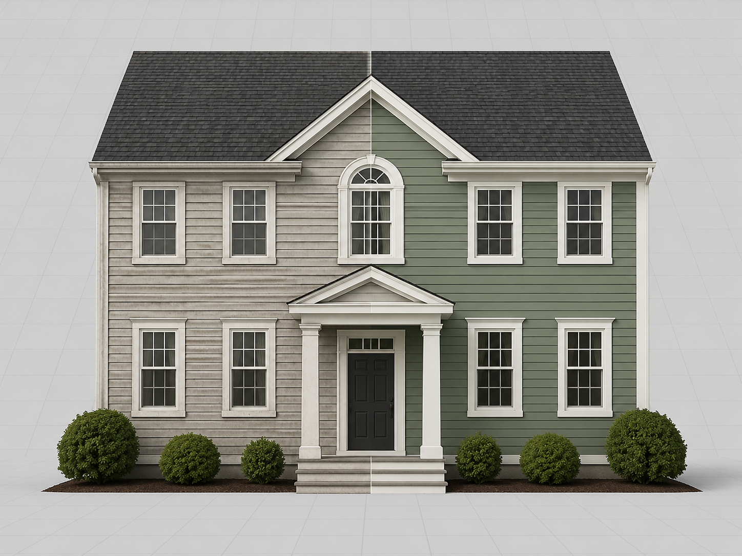 3D visual planning of a home siding project